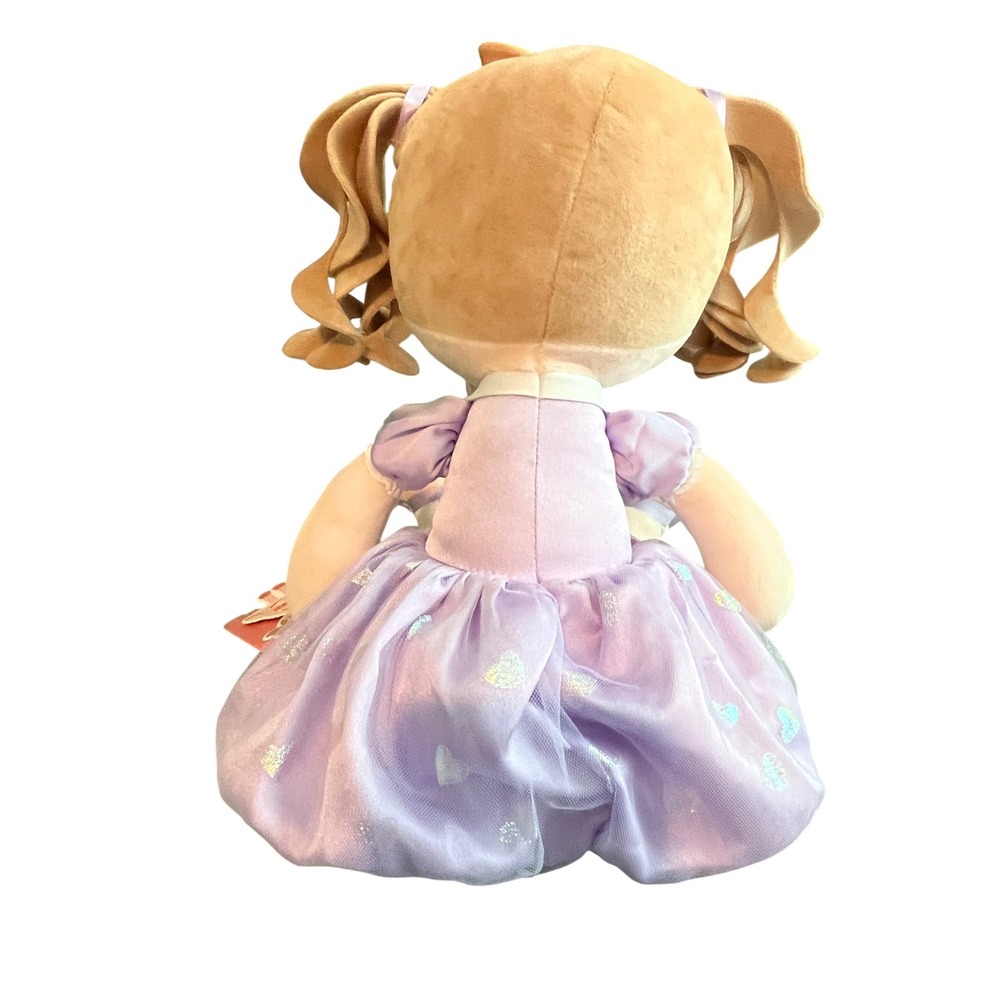 Gloveleya Baby Doll Gifts Plush Curly‎ Girl Toys with Love Purple Light Skin - Picture 6 of 16